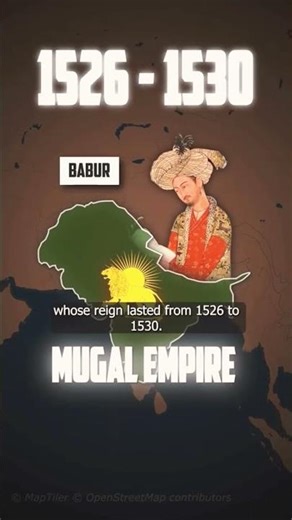 Mughal Empire Map | Saltanat-e-Mughal Ki Hudood 🌍