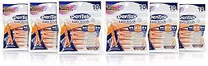 DenTek Easy Brush Interdental Cleaners | Brushes Between Teeth | Standard | Mint Flavor | 10 Count (Pack of 6)