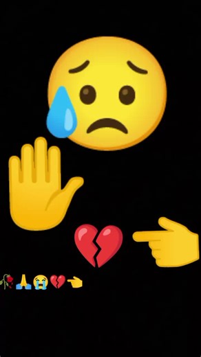 Emotional Emoji Expressions in Black Background Video
