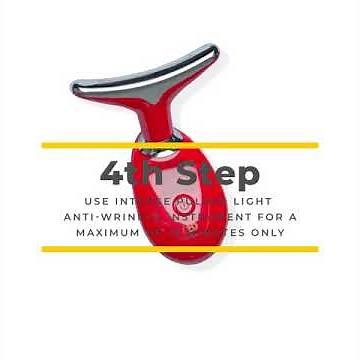 How to use the Intense BEAUTéDERM Pulsed Light Anti-Wrinkle Instrument on your daily routine!