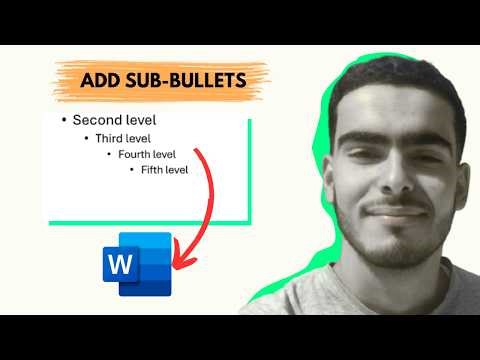 How to Create Sub-Bullets in Word – 2026 Tutorial mp4
