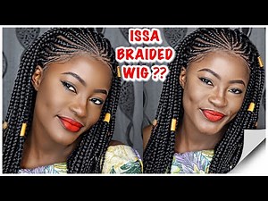 HOW TO INSTALL BRAIDS WIG - Lace Frontal Wig| #Braids #Wig || @Hettyamens