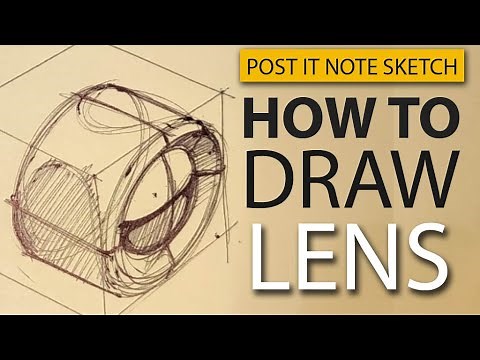 HOW TO DRAW CAMERA LENS
