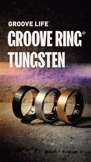 It’s here. The NEW Groove Ring Tungsten. From the makers of your favorite silicone ring… This isn’t your average wedding band. The Groove Ring Tungsten features our signature inner Groove channels for all-day breathability, paired with the unmatched durability of tungsten. PLUS, every purchase includes a Zeus Ring, because 2 is better than 1. ➡️ Available now in platinum, black, and 24k gold. Shop the link in our bio. | GrooveLife