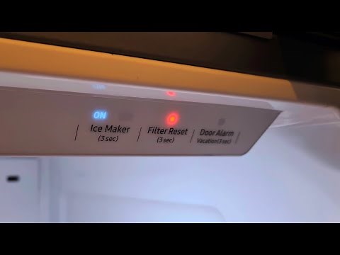 How to Reset Water Filter Warning on Samsung Fridge Freezer #howto #samsungfridge 💦❓️