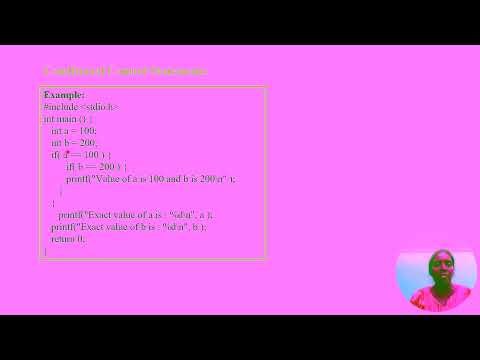Conditional control and looping statement in C