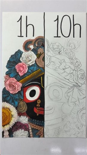 Jagannath Drawing 😍❤️ | Lord Jagannath Drawing for Rath Yatra 2026 #shorts