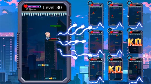 《FallingBattle》可多人的坠落跳板平台游戏 通关视频