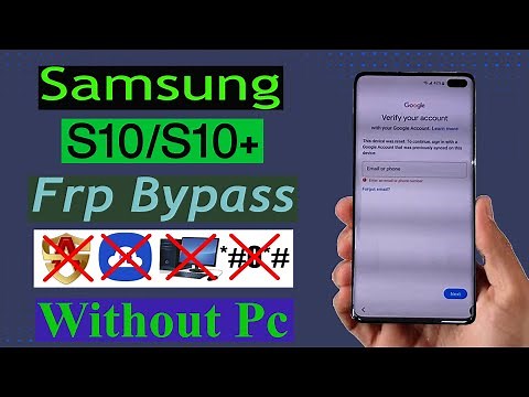 Samsung Galaxy S10/S10+ Frp Bypass.S10+ Google Lock Unlock [Android 12] Without Pc .
