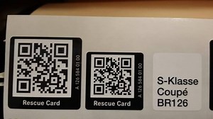 New QR Rescue Code Labels Being Put on Mercedes-Benz