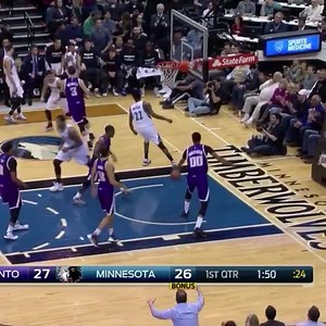 Andrew Wiggins drives for a strong dunk! | NBA TV