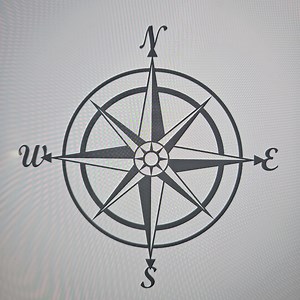 DXF File Compass Rose Windrose Maritime Vector File Instant Download Gift Idea - Etsy Canada