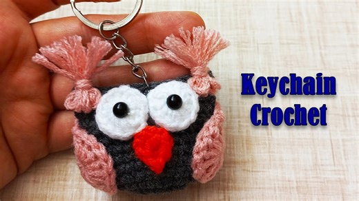 Owl keychain crochet ideas – quick and easy pattern