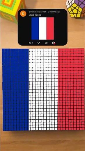 Making FRANCE on Rubik's Cubes! 🇫🇷
