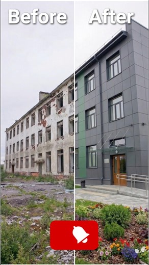 Abandoned Factory Reborn in 20 Seconds | Epic Renovation Timelapse #beforeandafter #timelapse