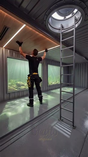 🏠 Buried Shipping Container Home by River 🐟 | Fish Swim By!