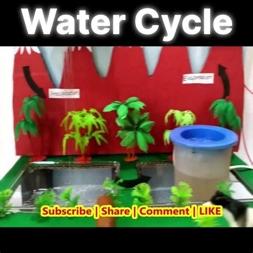 water cycle working model for science exhibition - diy - creative - shorts - howtofunda