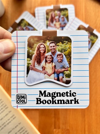 Personalized Photo Magnetic Bookmark Set of 4 – Custom Picture Laminated Handmade Bookmarks - Etsy