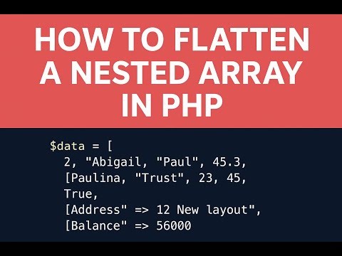 👉 Flatten a Nested Array in PHP | Simple & Fast