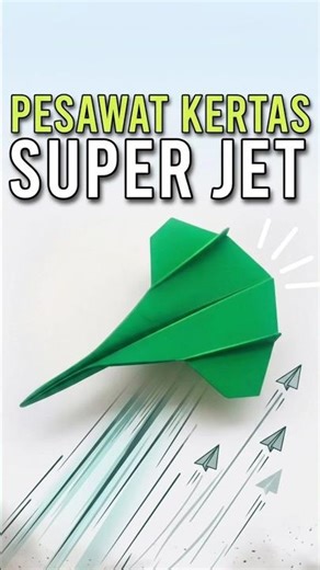 Cara Bikin Pesawat Jet Sederhana dari Kertas