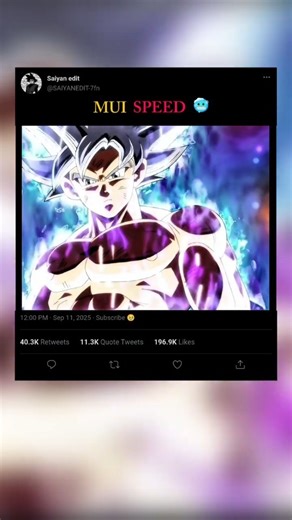 🥶 Goku MUI deadly speed ☠️#anime #animeshorts #goku #gokuedit #dragonballsuper #dragonball #dragon