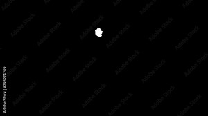 Red blood burst slow motion with alpha