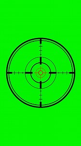 Green Screen, Crosshair, Fps Overlay. Free Stock Video