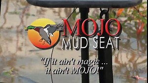Mojo Decoys Mud Seat with Padded Camo Seat, Comfortable Hunting Folding Chair, Hunting Accessories, Outdoor and Camping Gear, Great for Duck Hunting,One Size,HW2203
