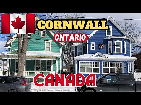 Cornwall Ontario Canada 4K Walking Tour | Historic City near Ottawa and New York State USA