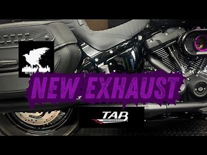 Tab Performance 2.25 Louvered Medium Slip On Exhaust Heritage Softail