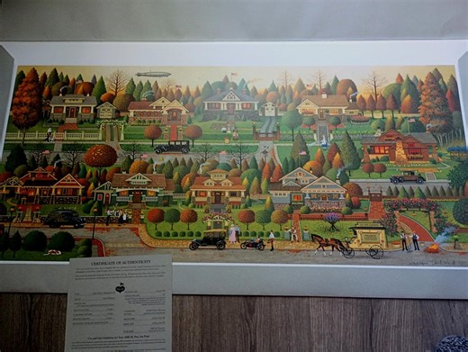 Vintage Charles Wysocki "celebrating Labor Day" Print: Signed & Numbered Folk Art - Etsy