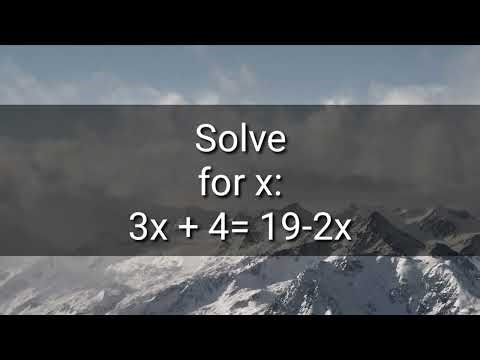 What would be the value of x ?