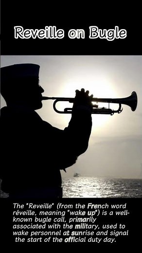 Reveille on Bugle - Wake Up Like Morning Call #morningcall