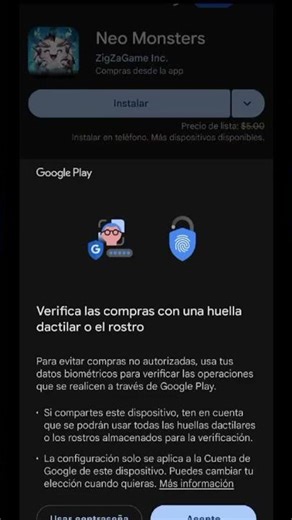 Verificación de compras en la Play Store