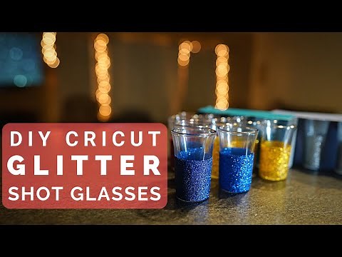 DIY Glitter Shot Glasses (Dollar Tree)