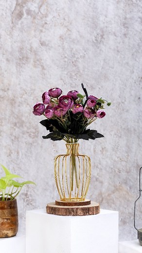 91K views · 36 reactions | 3 new design in metal vase with test tube #vase #flowers #arrangment #gold #artificialflower #satyamkraft | Satyam Kraft | Facebook