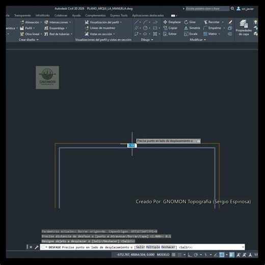 Offset command in AutoCAD #autocad #surveyor #architecture #technicaldrawing #civilengineering #cad
