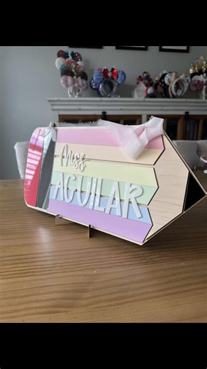 From blank to the sweetest teacher gift ✏️✨ Watch this pastel rainbow pencil transform into a personalized door hanger made just for them 🤍 The perfect end-of-year teacher appreciation gift 🌈 Thoughtful, custom, and something they’ll actually use year after year Shop now on Etsy 🛍️ #TeacherAppreciation #EndOfYearGifts #TeacherGiftIdeas #ClassroomDecor #PersonalizedGifts