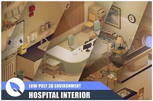 [RELEASED] Hospital Interior - Low-Poly 3D Environment Assets