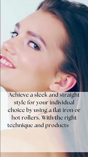 Sleek and Straight Mid-Length Hair | Flat Iron Techniques for a Polished Look
