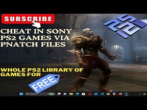 Pnatch files method of applying cheats to PCSX2 and play Sony PS2 games on PC