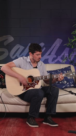 The unmistakable Gibson Hummingbird is followed by the masses as one of the most remarkable acoustic guitars ever built. The new Hummingbird Original blends vintage appointments and today's modern, high-quality build construction. Outfitted with gold Gotoh Keystone tuners, double antiqued binding, a traditional Hummingbird truss rod cover, and a bone nut and saddle. | Sam Ash Music