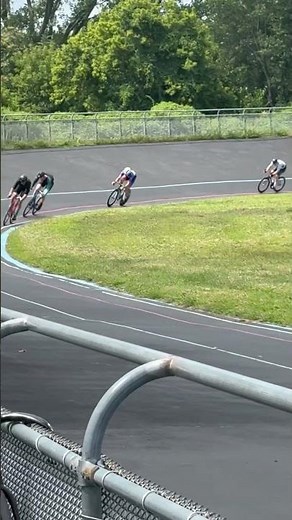 Bike race at the Velodrome in Queens