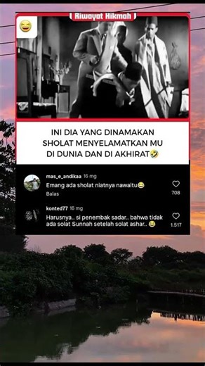ini yang dinamakan sholat menyelamatkan hidupmu dan akhiratmu yu gaes komen di bawah