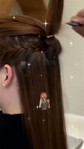 Simple & Viral: Easy Side Braid Half-Up Hairstyle Tutorial ✨ #Shorts
