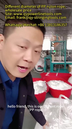 Different diameter of PP nylon rope, wholesale price Site: www.qypowerlinetools.com Email: frank@qy-stringingtools.com Whatsapp/Wechat: 86 13813186357 dyneema rope breaking strain, 3 16 dyneema rope, dyneema halyard, 4mm dyneema rope, dyneema 3 mm, robline dyneema, dyneema winch rope suppliers, dyneema sk78 6mm, pp nylon rope, splicing dyneema line, pp braid, 1 4 dyneema, dyneema splicing needle, 32mm pp rope, sk78 dyneema rope, dyneema mooring lines, 3 mm dyneema, 3mm dyneema line, 3 8 dyneema,