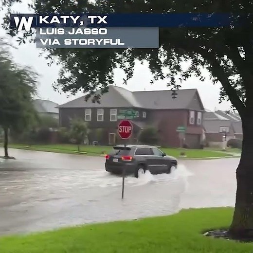 Streets turned to RIVERS in the greater Houston area Wednesday!