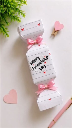 DIY Friendship Day Paper Candy Gift 🍬 | Easy Handmade Gift Idea for Best Friend