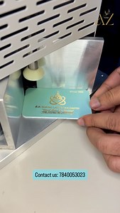 Gold foiling visiting cards. Contact us at 7840053023. #atozprinting #premiumbusinesscards #design #branding | AtoZ Printing