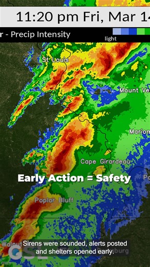 🌪️ When tornadoes threaten, time is safety. The Warn-on-Forecast-System (WoFS) is bridging the information gap between watches and warnings, turning minutes of lead time into potentially hours. Equipped with WoFS, on March 14, 2025 U.S. National Weather Service (NWS) forecasters and emergency managers were able to issue special safety messages roughly two hours ahead of a dangerous EF3 tornado in Carter County, Mo. | NOAA National Severe Storms Laboratory